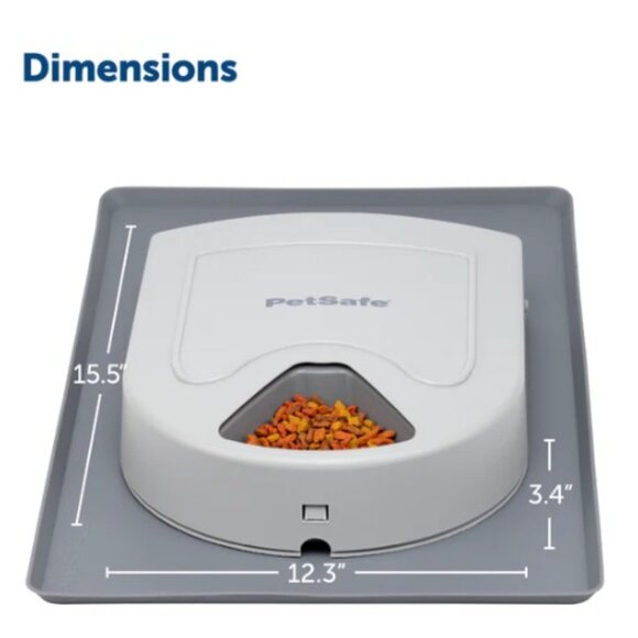 PetSafe Tan and White 5 Meal Pet Feeder *EUC* MSRP: $57+tax - Picture 3 of 14